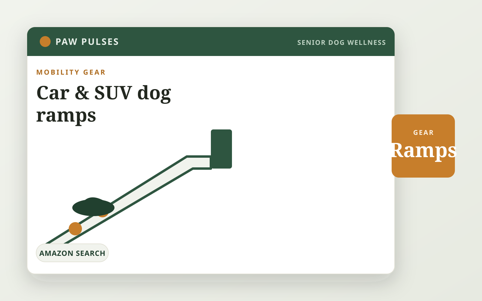Branded cover for car and SUV dog ramps